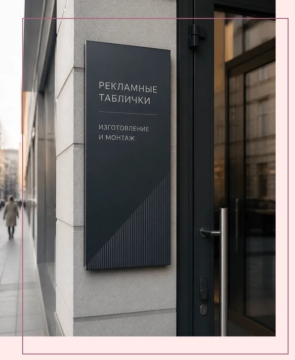 Рекламные таблички в Богородицке по цене от 4809 р. | Аванза-Бгд