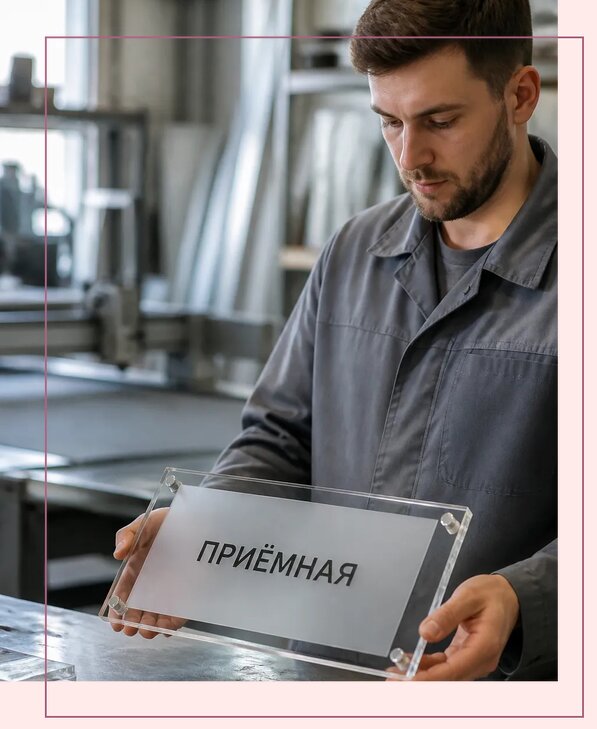 Таблички из оргстекла на заказ в Богородицке от 4168 р. | Аванза-Бгд